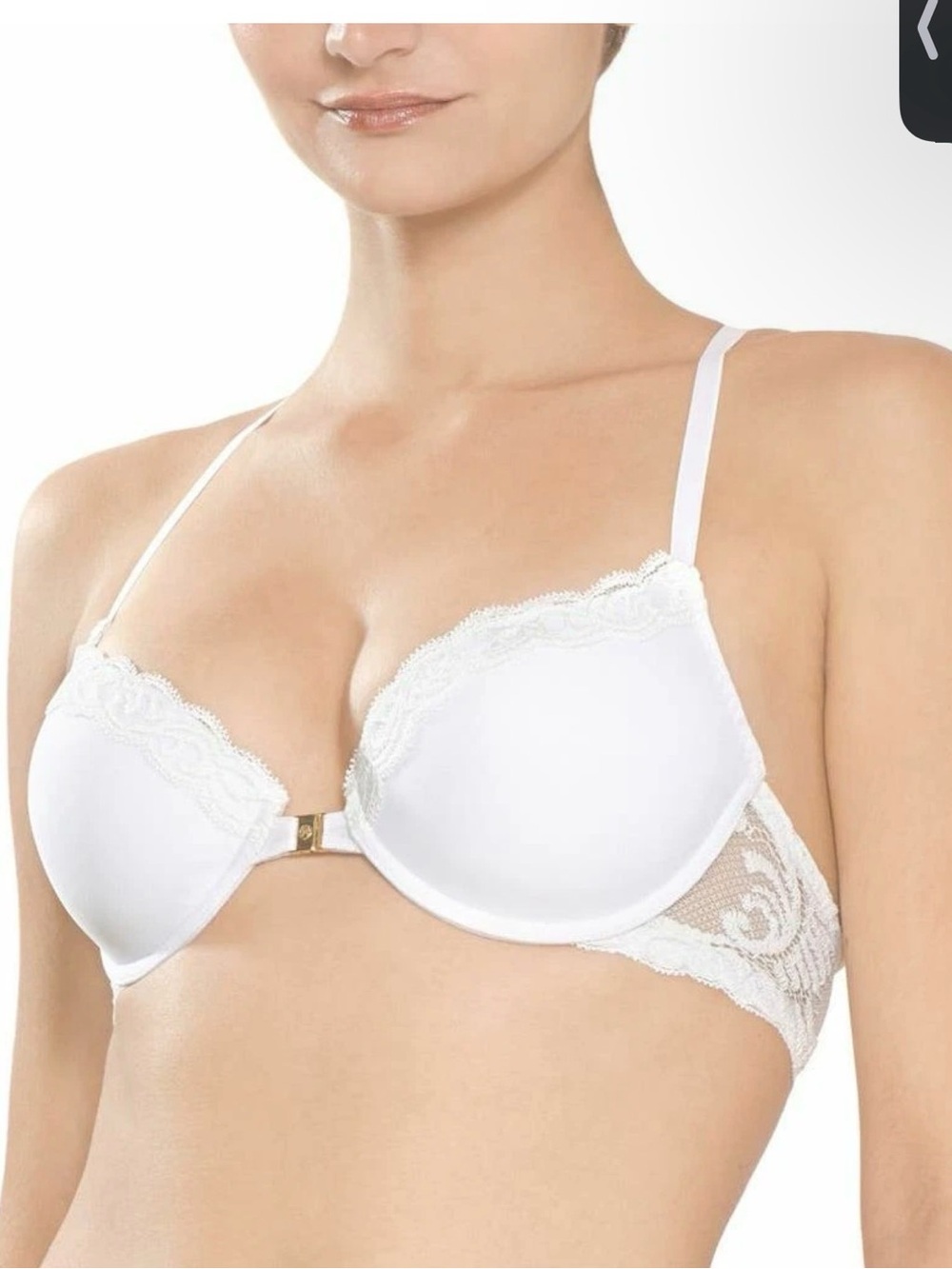 NEW Natori 32D 735023  "Feathers" Front Close, Racerback T-Back Mesh bra $68 msr